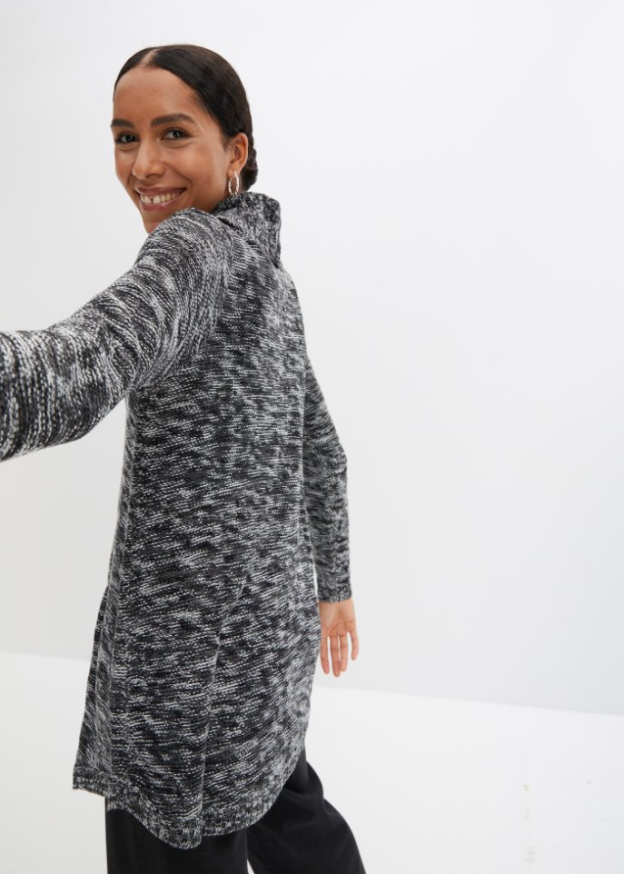 Poncho-Pullover, Langarm