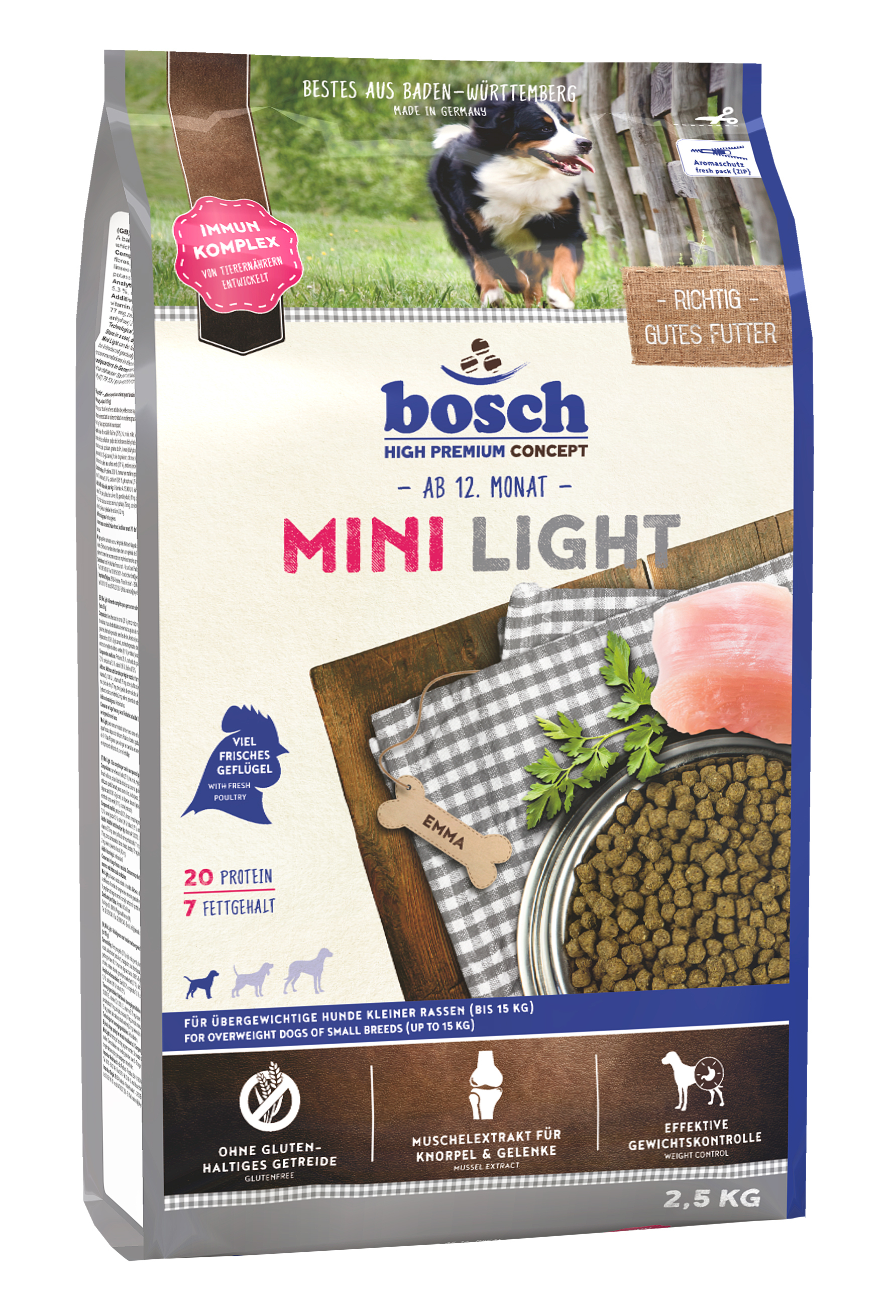 bosch Hundetrockenfutter bosch Mini Light 2,5kg 2,5 kg