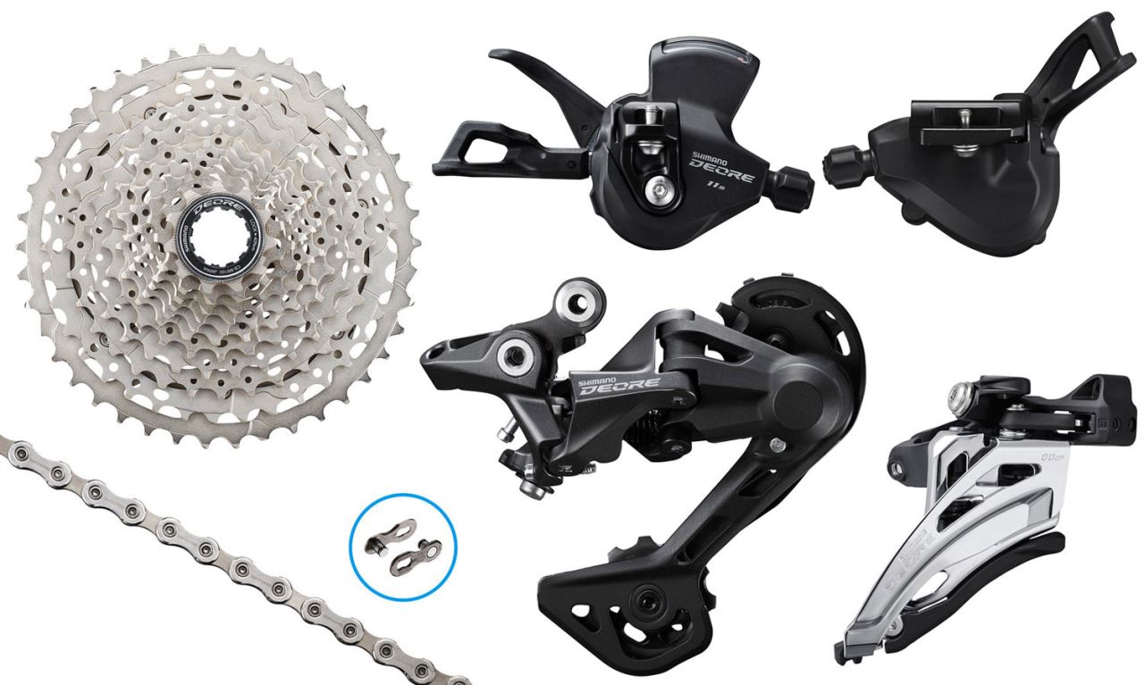 Shimano DEORE M5100/M4120 2x11-fach Upgrade-Kit 11-42 I-Spec EV kaufen | Bike-Discount