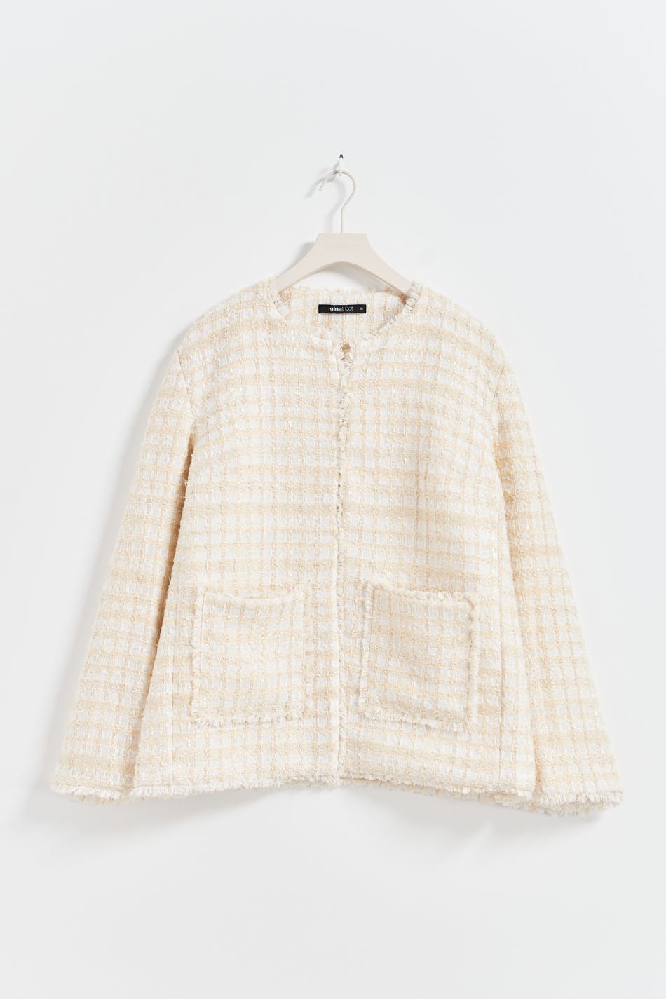 Tweed long jacket