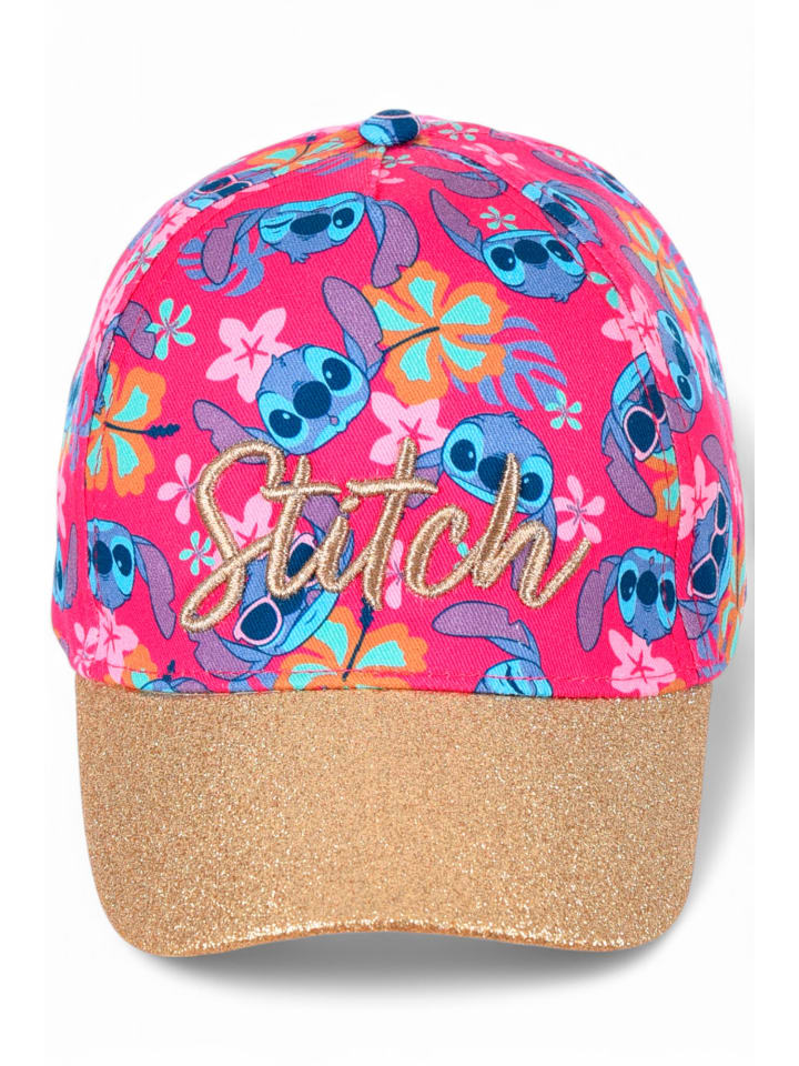 Lilo & Stitch Basecap Disney Stitch mit Glitzer in Pink günstig kaufen 52 cm