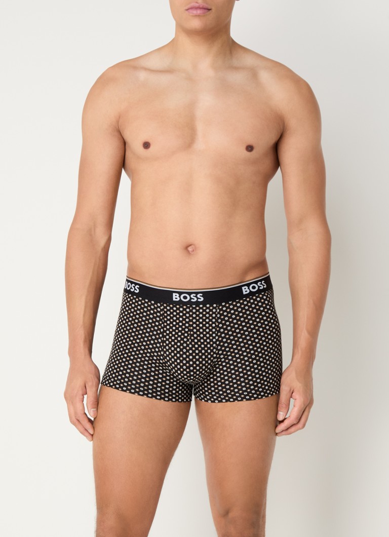 HUGO BOSS Boxer shorts with logo waistband in a 3-pack