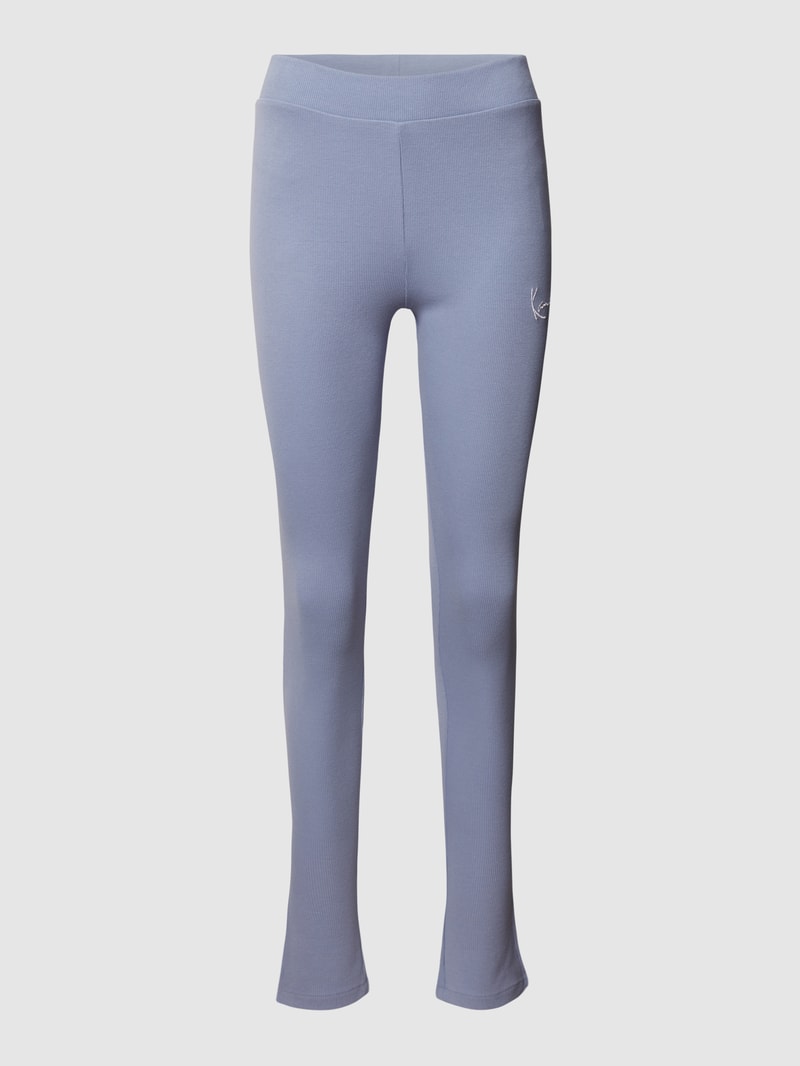 Leggings in Strick-Optik in blau