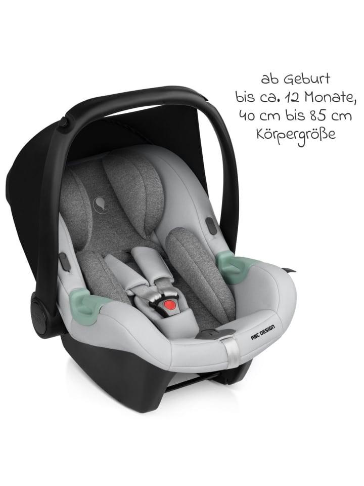 ABC-Design Babyschale Tulip (Autositz Gruppe 0  / i-Size) in grau günstig kaufen onesize