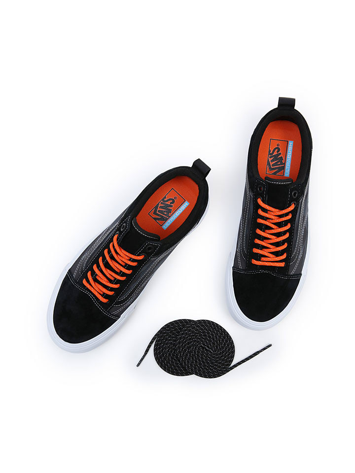 Vans Leder-Sneakers in Schwarz/ Dunkelblau günstig kaufen