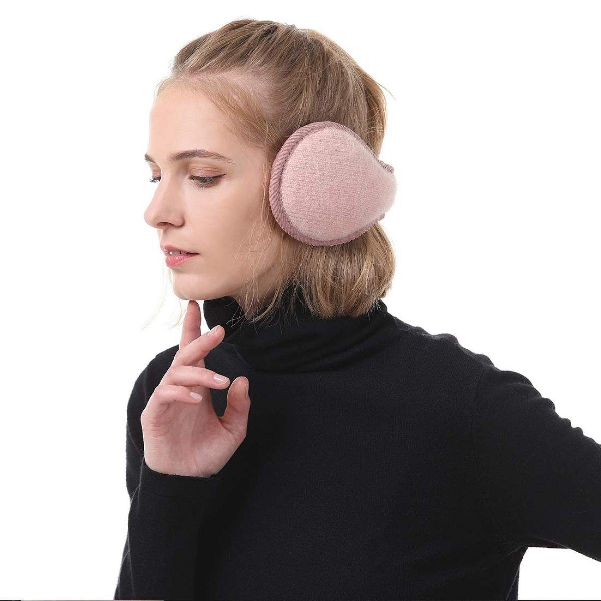 FeelGlad Ohrenwärmer Earmuffs Ohr Wärmer Winter Hinter Kopf Wrap für Damen und Herren faltbar