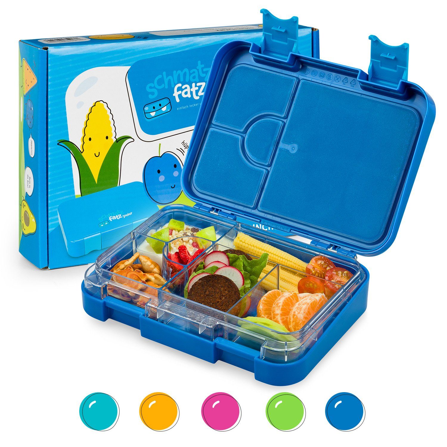 Klarstein Frischhaltedose schmatzfatz junior Lunchbox, Kunststoff