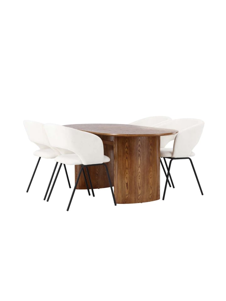 ebuy24 Essgruppe Isolde 16 ( 5-teilig) Natur 90 x 180 cm günstig kaufen onesize