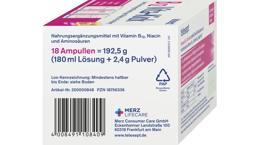 tetesept B12 Vita-Kick Trinkfläschchen 18 St