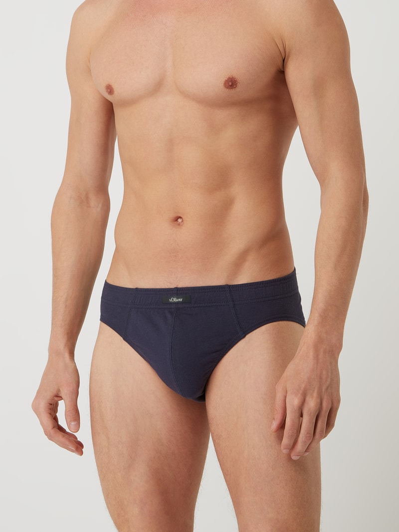Slip aus Baumwolle im 7er-Pack in dunkelblau