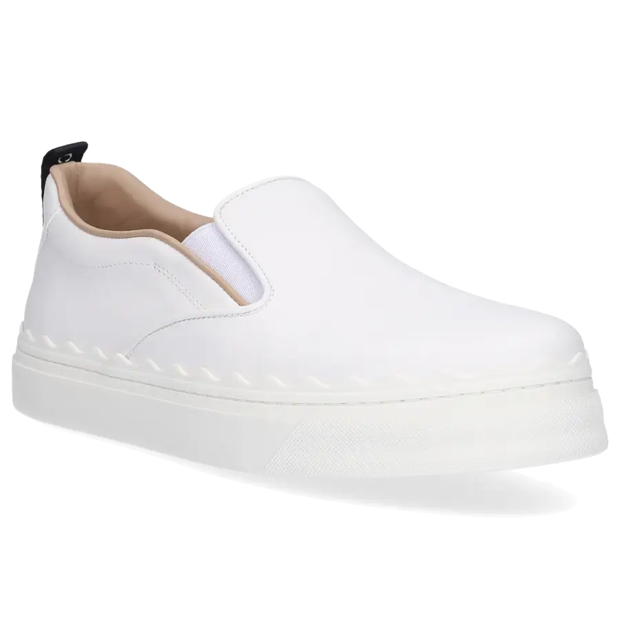 Chloé - Sneaker low LAUREN Kalbsleder - weiß