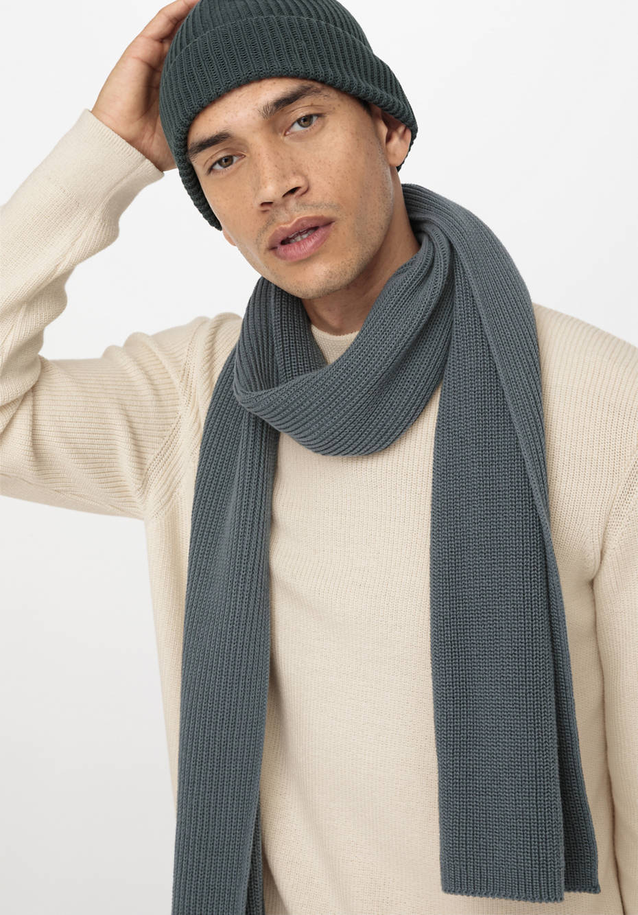 Unisex Strickschal aus reiner Bio-Baumwolle