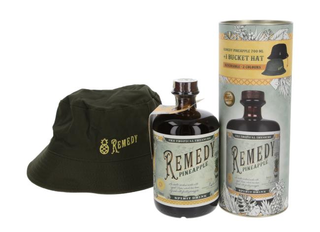 Remedy Pineapple Rumspirituose mit Bucket Hat 0,7 l·40 % vol