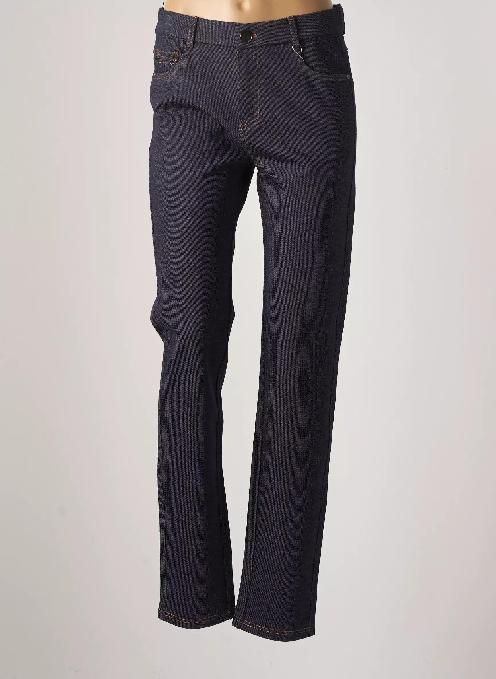 Bariloche Pantalons Slim Femme couleur bleu