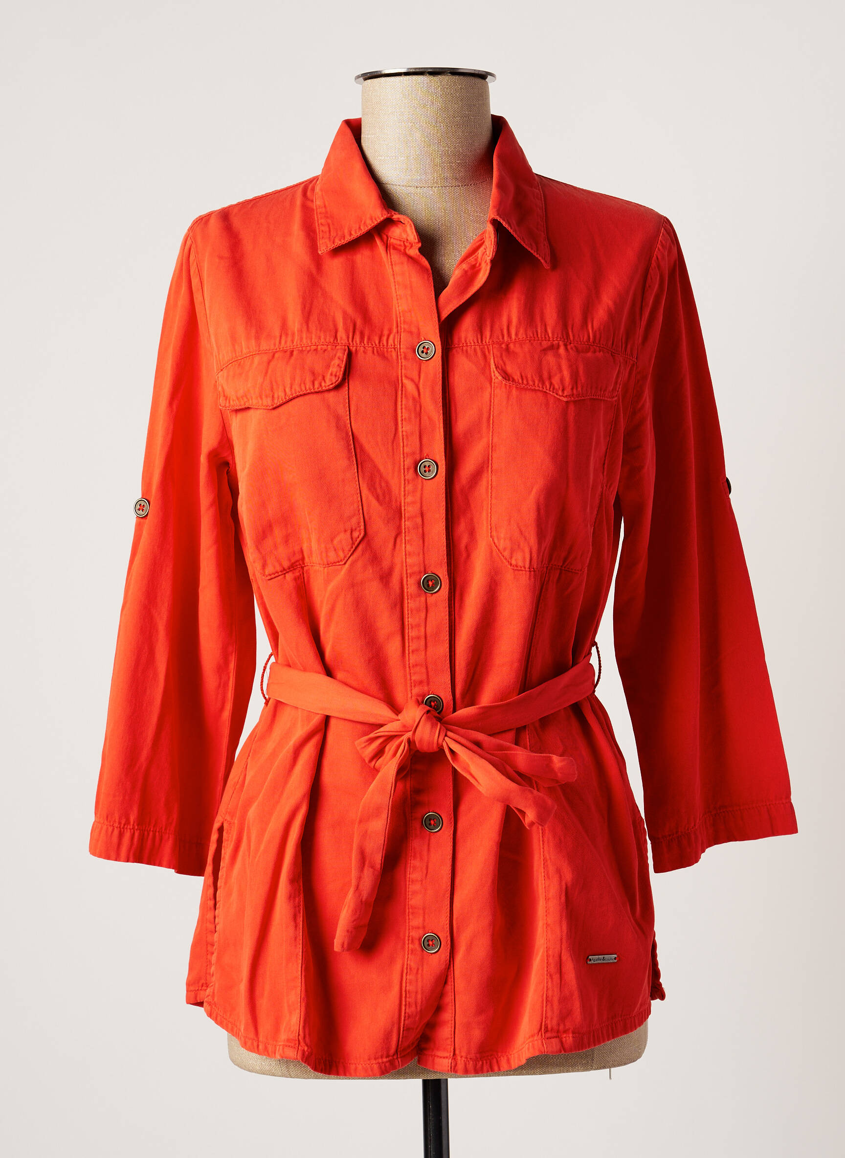 Agathe   Louise Tuniquemanchelongue Femme couleur orange