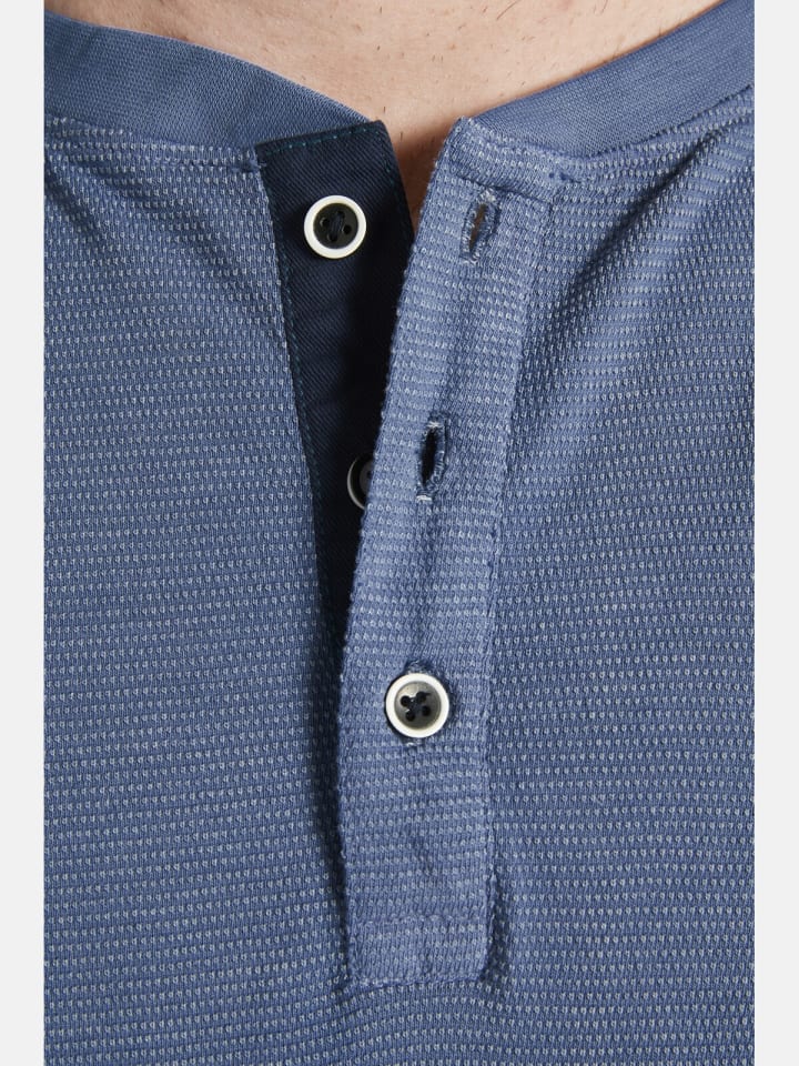 Charles Colby Langarmshirt EARL BRYN in blau günstig kaufen