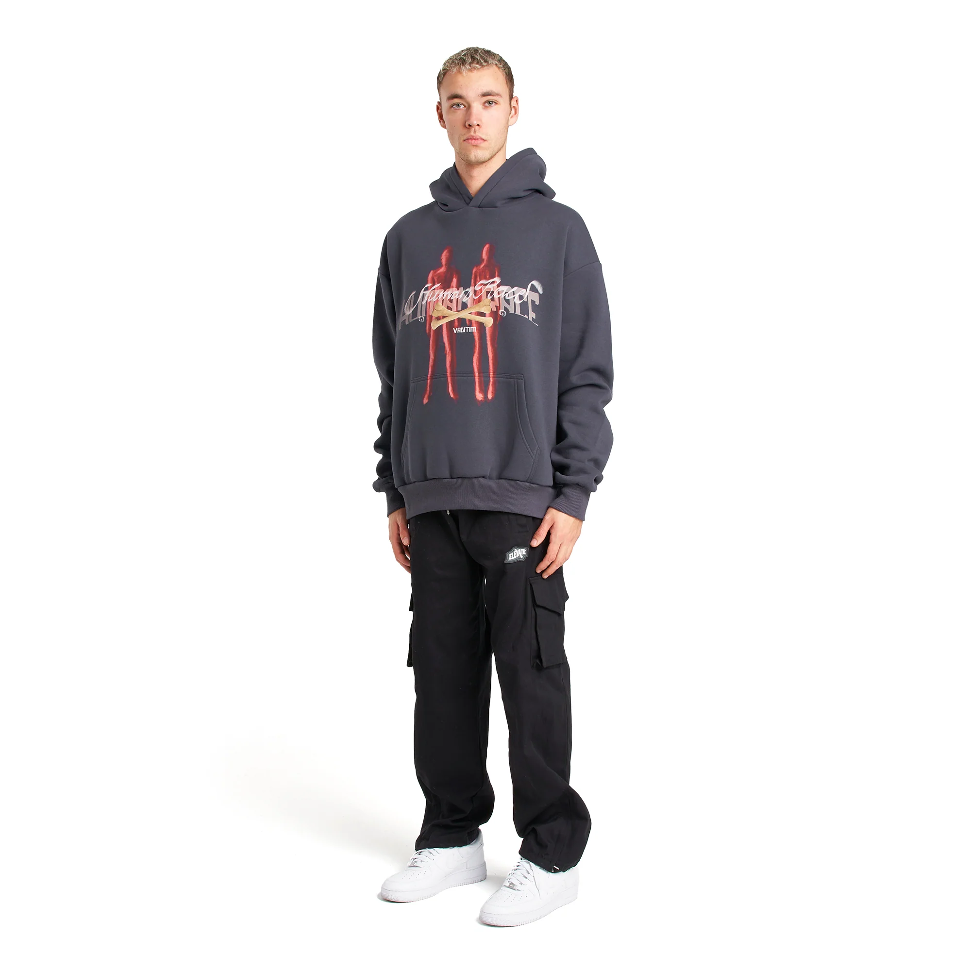 Phantom Siblings Red Washed Hoodie