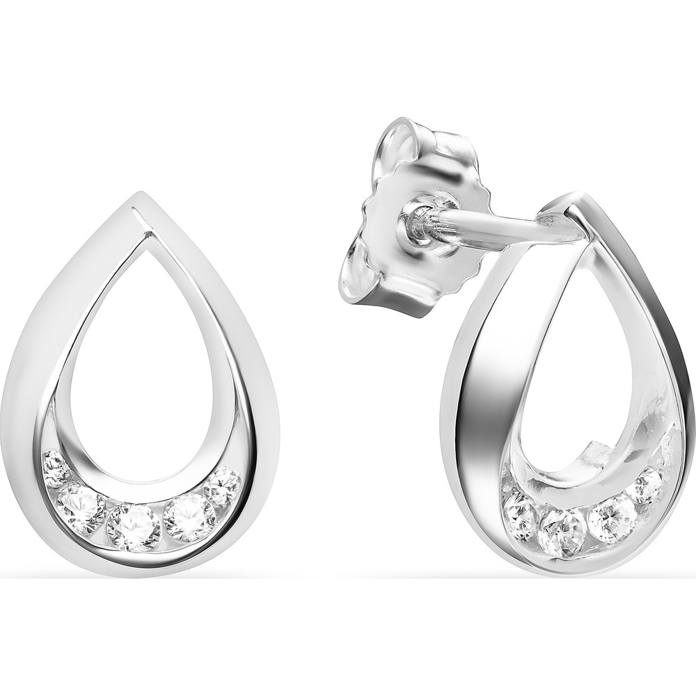 FAVS Boucles d'oreilles à fermoir à poussette 925 Argent Boucles d'oreilles
