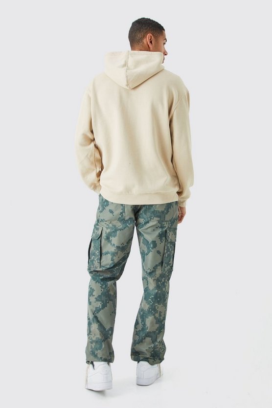 Oversize Hoodie mit Worldwide-Print