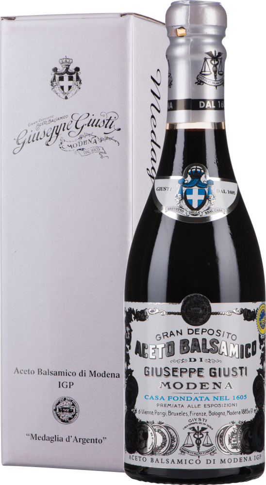 Giuseppe Giusti Aceto Balsamico di Modena Medaglia d’Argento 0,25 Liter im Geschenkkarton