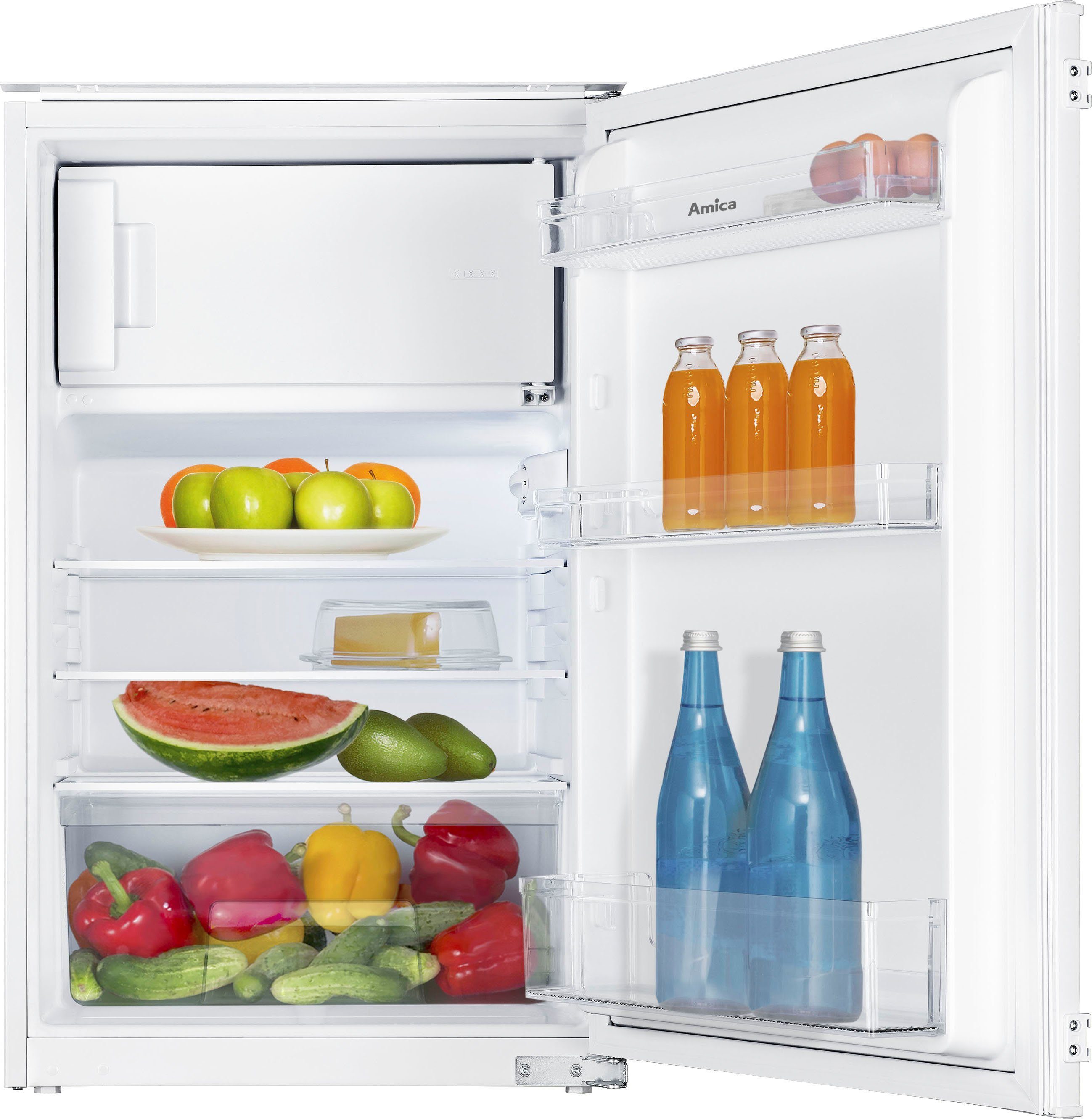 Amica Einbaukühlschrank EKS 16161, 88 cm hoch, 54 cm breit, 88 cm, integrierbar