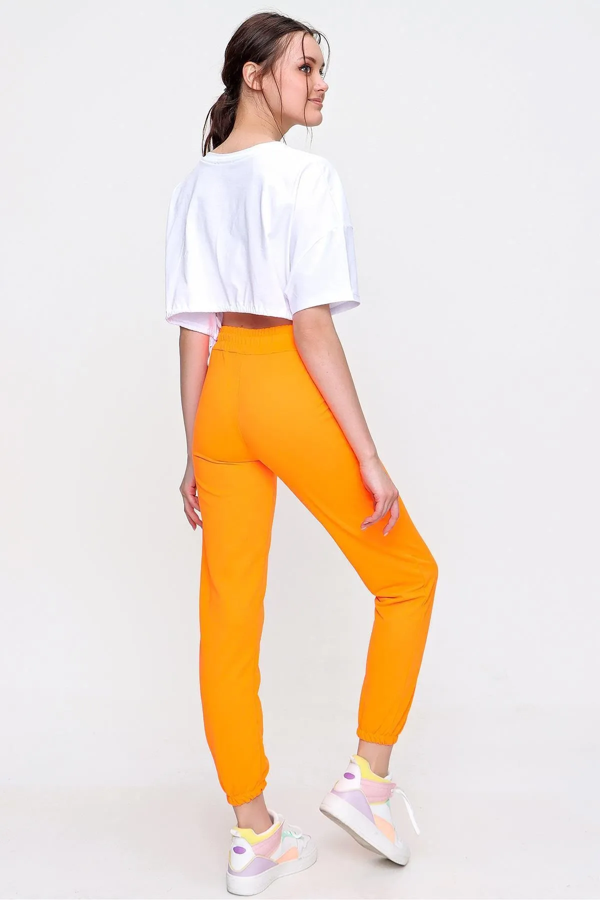 Trend Alaçatı Stili  Jogginghose - Orange - Jogger
