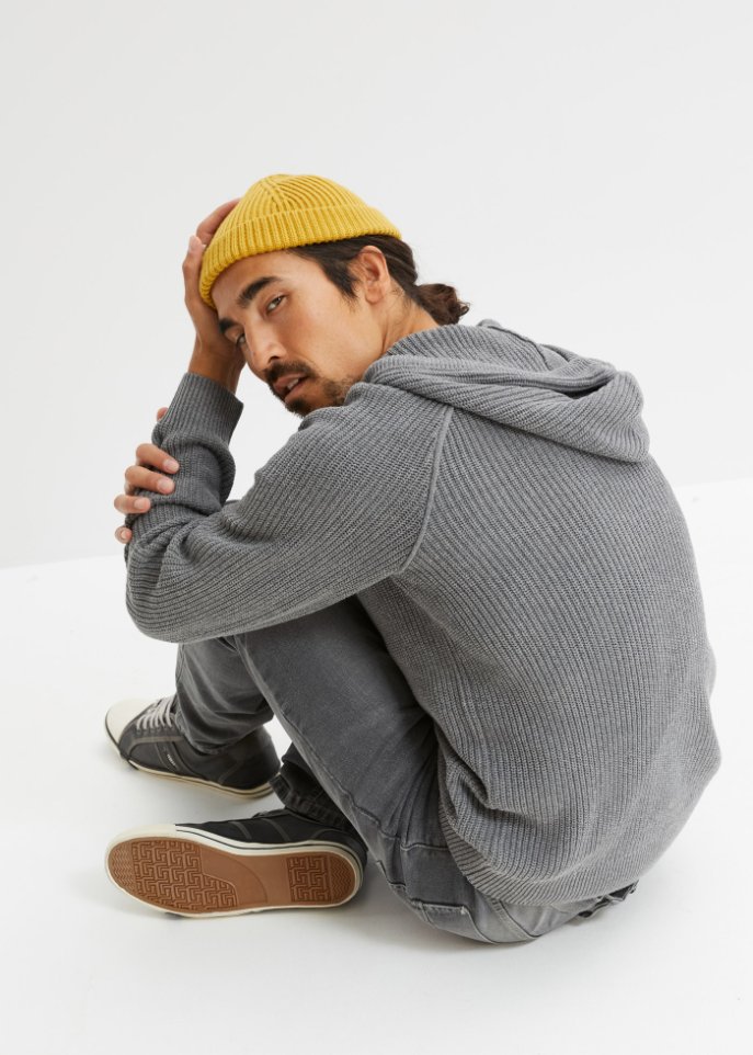 Kapuzen Pullover mit recycelter Baumwolle