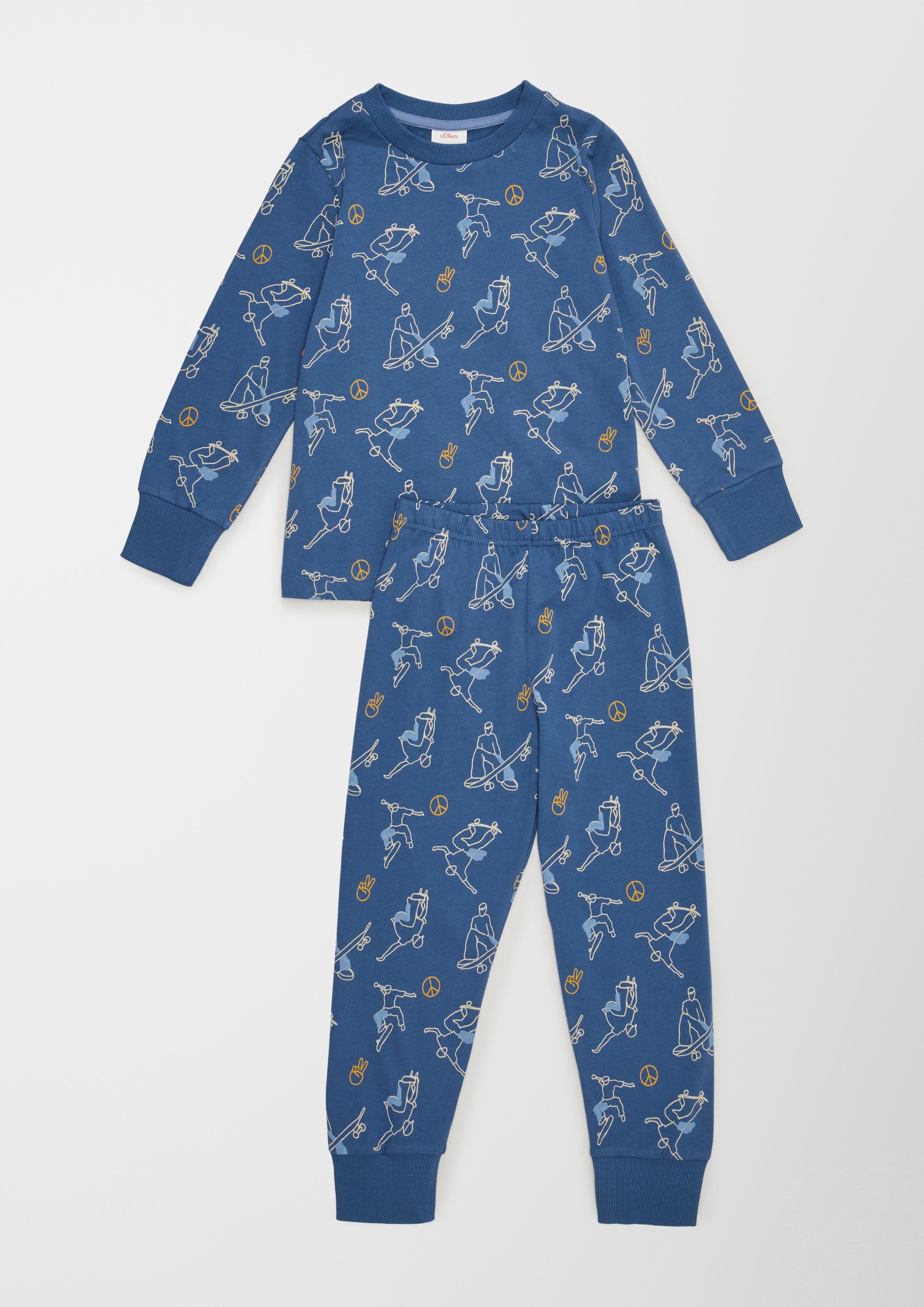 Pyjama mit Allovermuster  6006825-5344