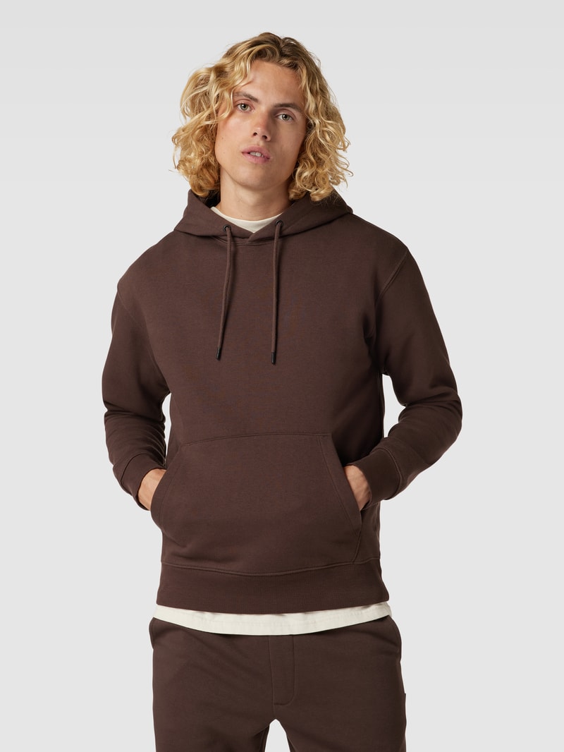 Hoodie mit Känguru-Tasche Modell 'ESTAR' in mittelbraun