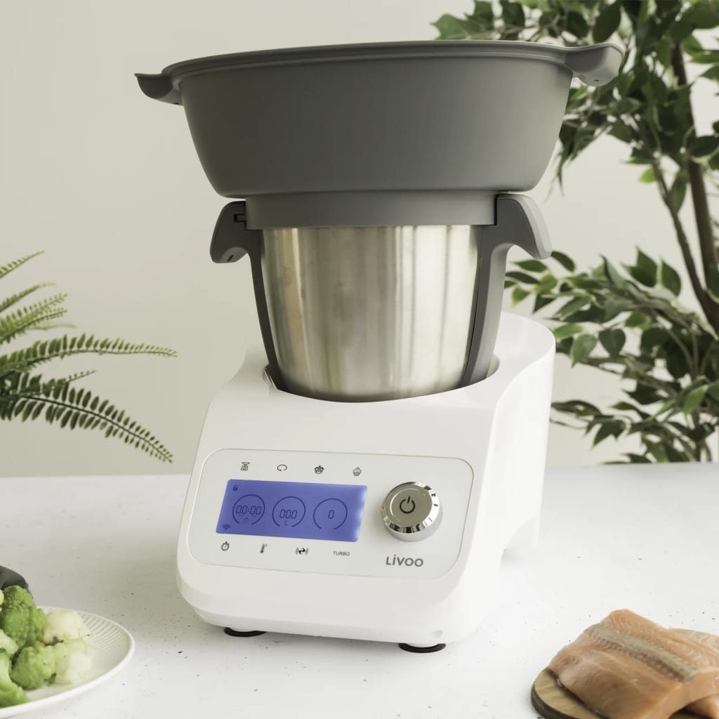 LIVOO Küchenmaschine Super Cooker 3,5 L 1000 W Weiß