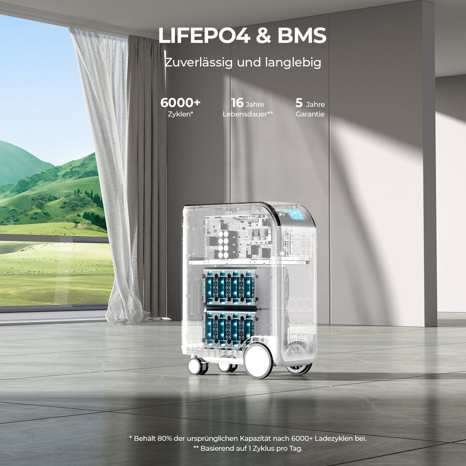 BLUETTI Stromerzeuger EP500Pro 3000W/5100Wh, (für Hausgebrauch, 1-tlg)