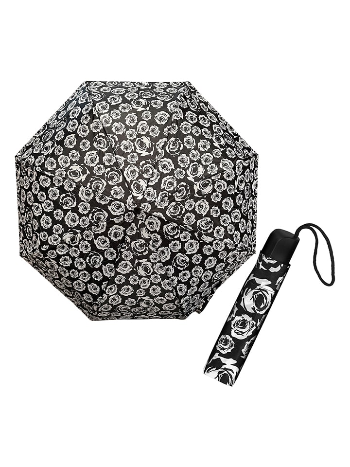 Impliva Taschenschirm in Schwarz/ Weiß - Ø 90 cm günstig kaufen onesize