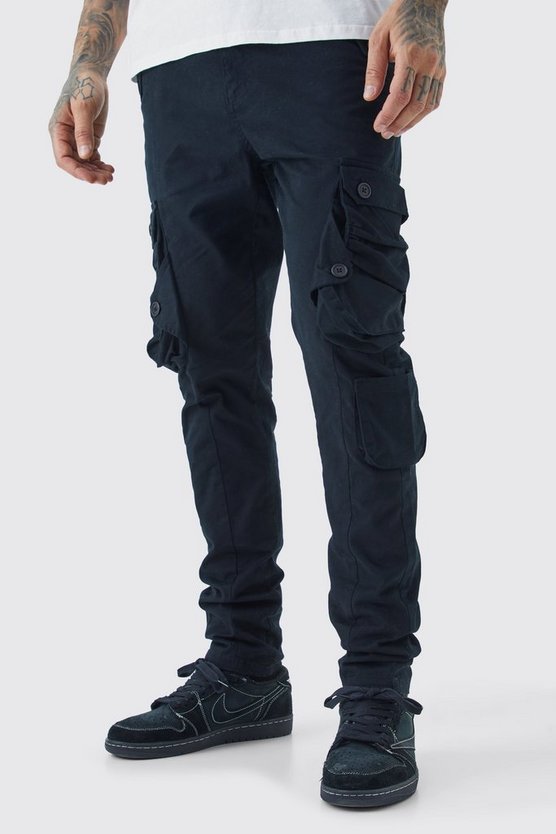 Tall Skinny Stretch Twill Cargo-Hose