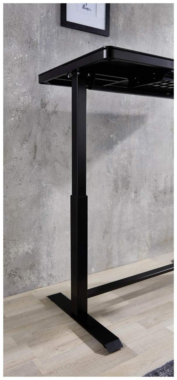 Bega Consult Computertisch Elektrisch verstellbarer Schreibtisch Stehtisch LIFT4HOME schwarz