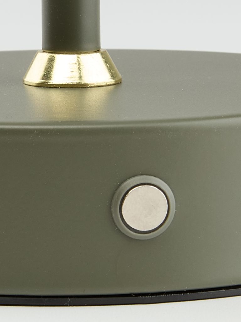 KENT KENT batteriebetriebene Lampe Ø16xH25cm grün mit Knopf und Timer