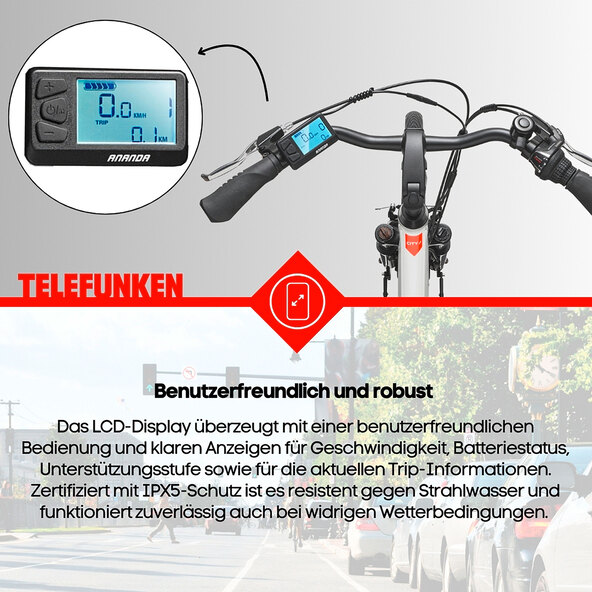 City E-Bike RC825, weiß