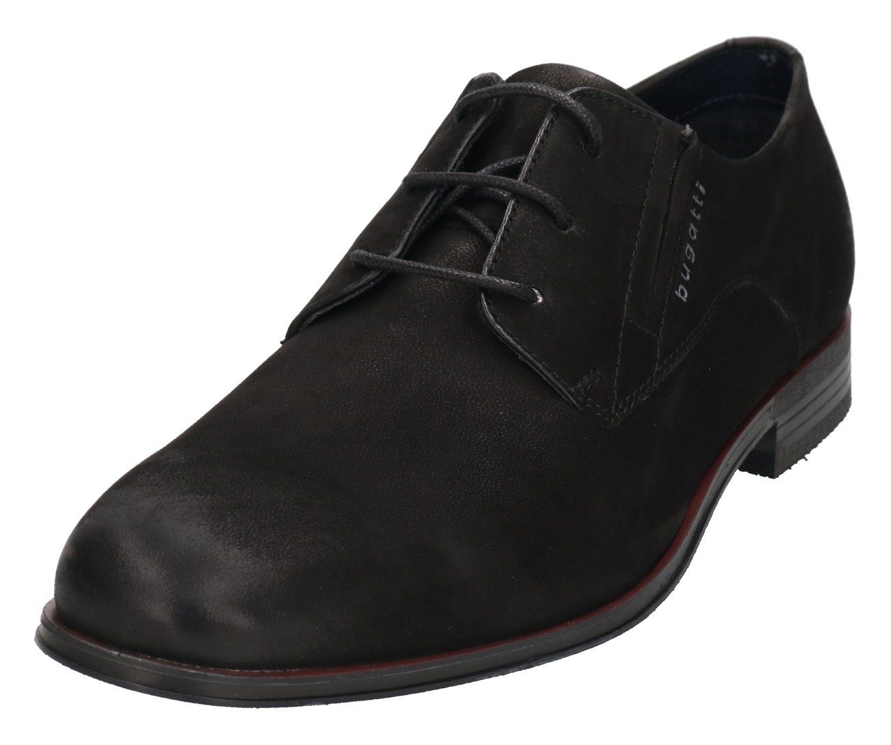 bugatti Schnürschuh mit seitlichem Logoschriftzug