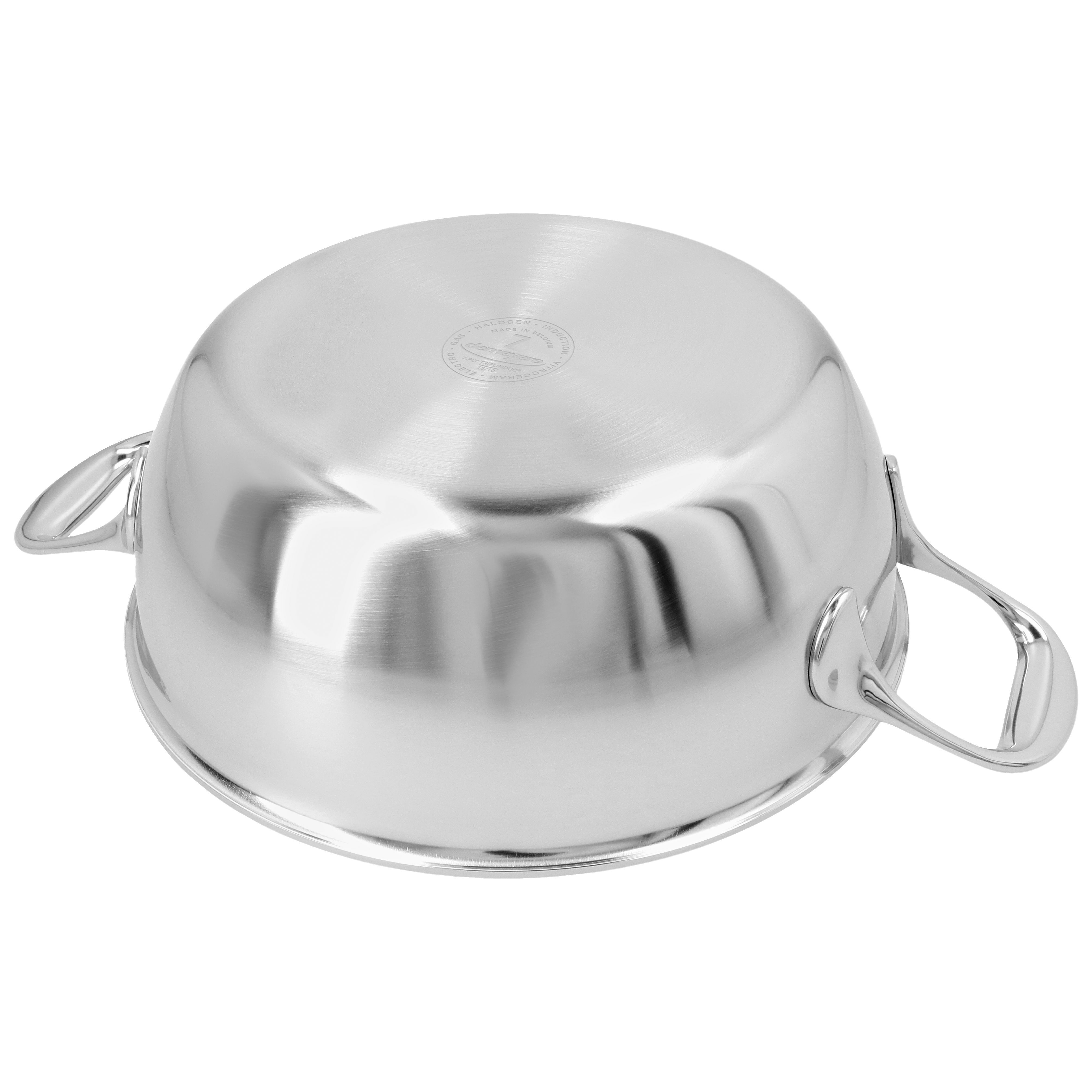 Schmorpfanne 24 cm, 18/10 Edelstahl
