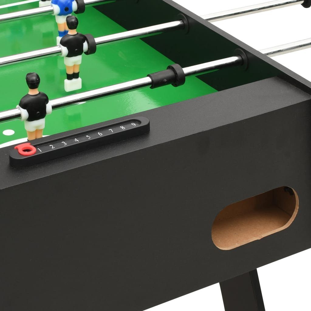 vidaXL Kickertisch Klappbarer Kickertisch 121 x 61 x 80 cm Schwarz