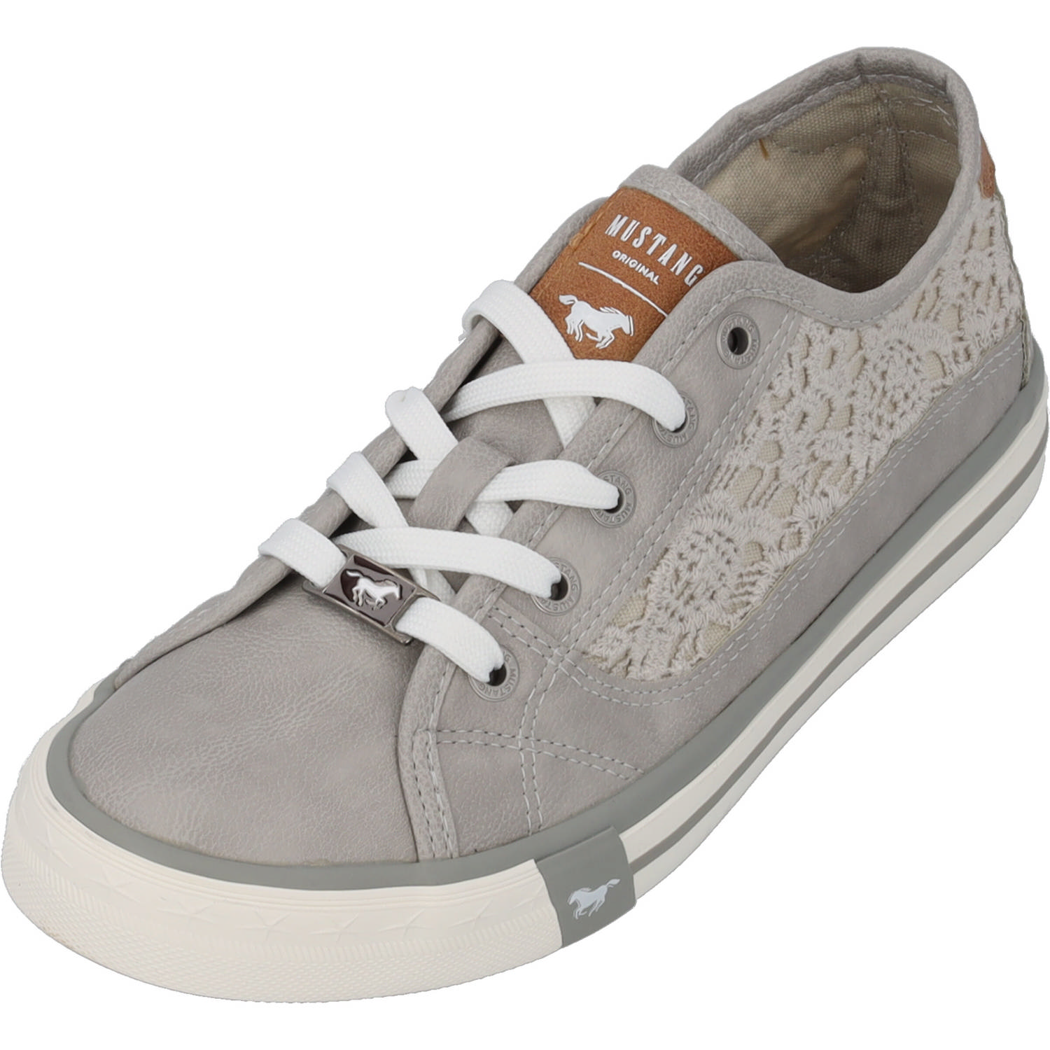 Mustang 1146317, Schnürschuhe, Damen, hellgrau