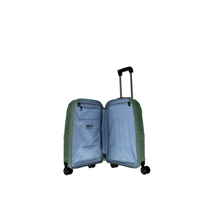 IMPACKT IP1 Kabinengepäck Trolley S mit USB Port - Deep sea green