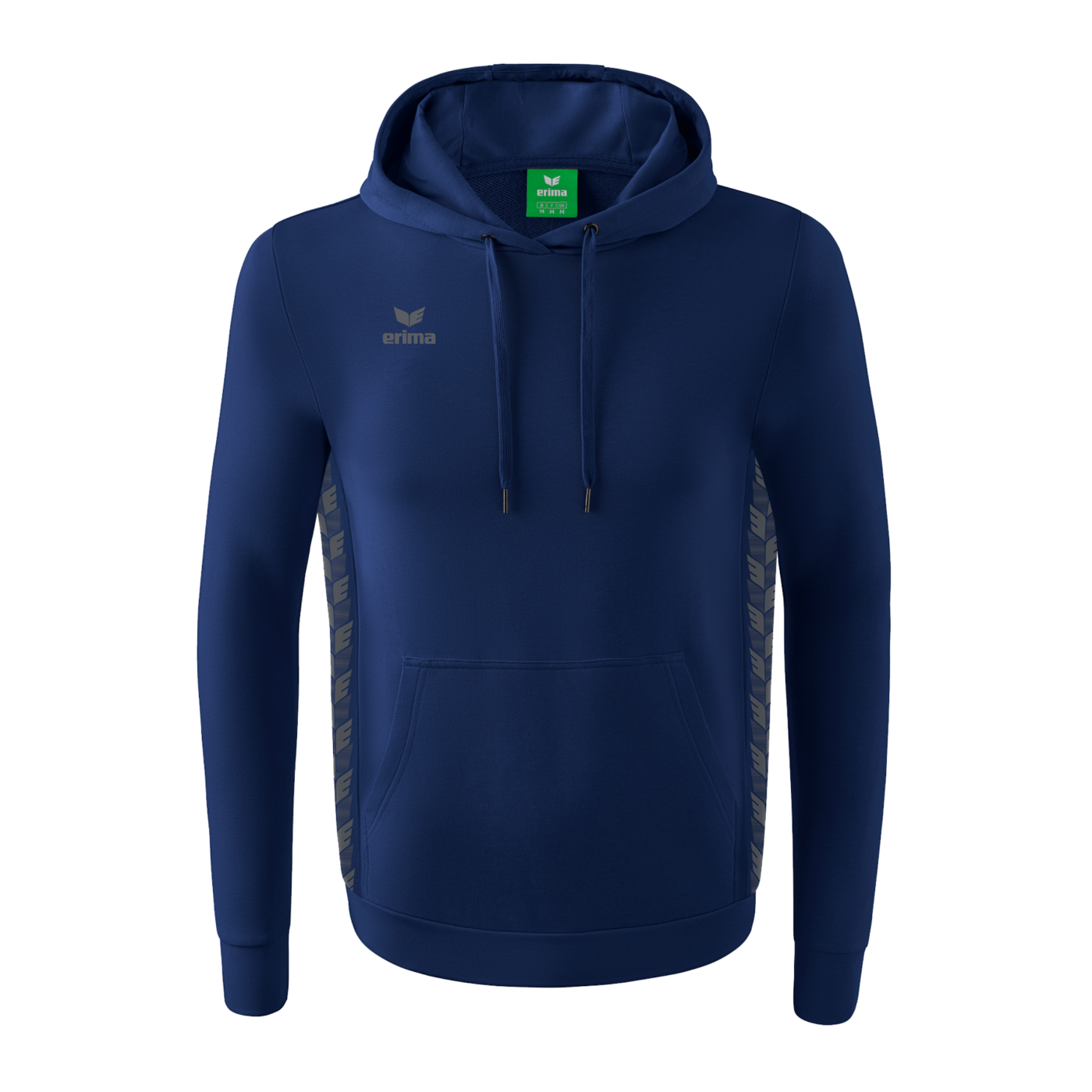 Erima Team Essential Hoody Dunkelblau Grau