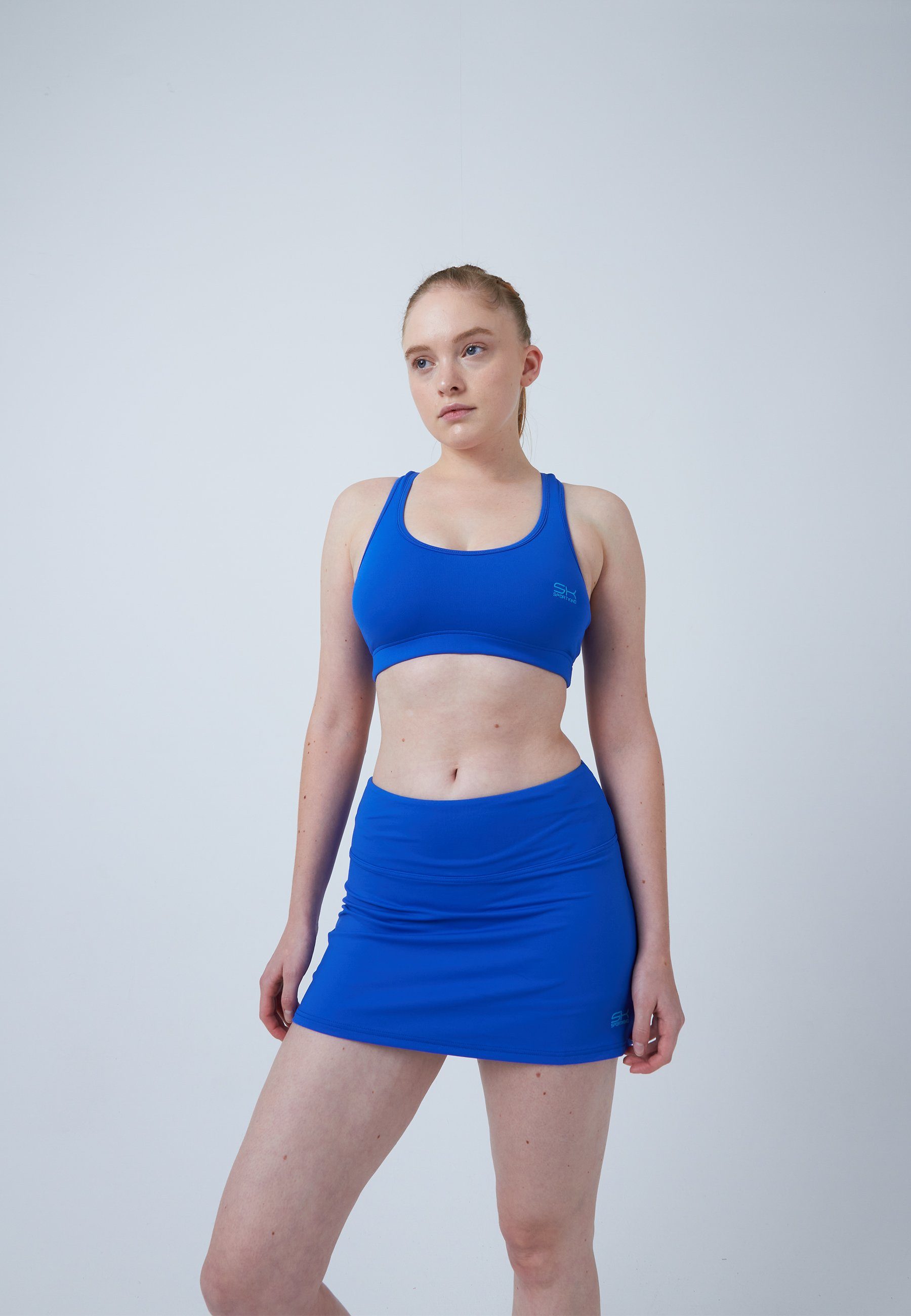 SPORTKIND Tennisrock Basic Tennis Skort Mädchen & Damen kobaltblau