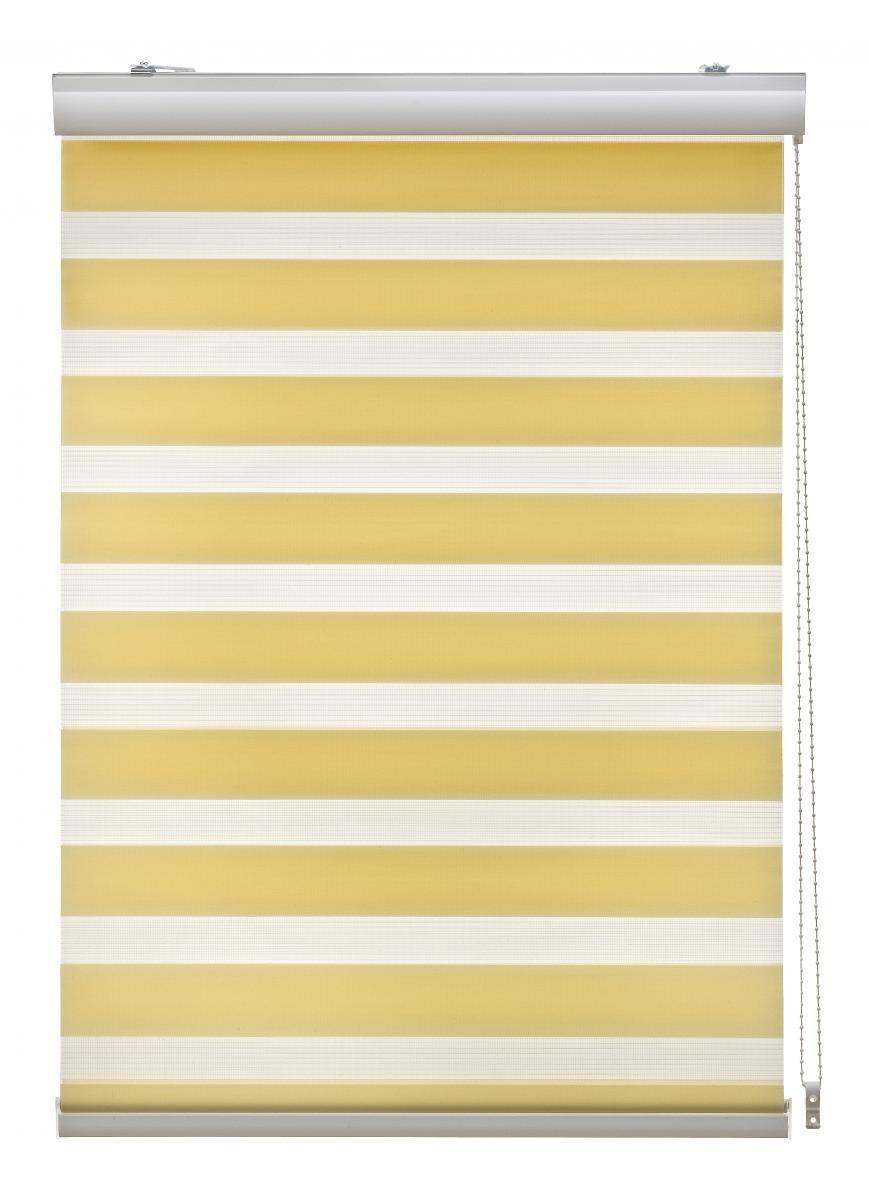 Bella Casa Duo-Rollo mit Blende, Rollo, lichtdurchlässig, Sonnenschutz, 140 x 160 cm apricot