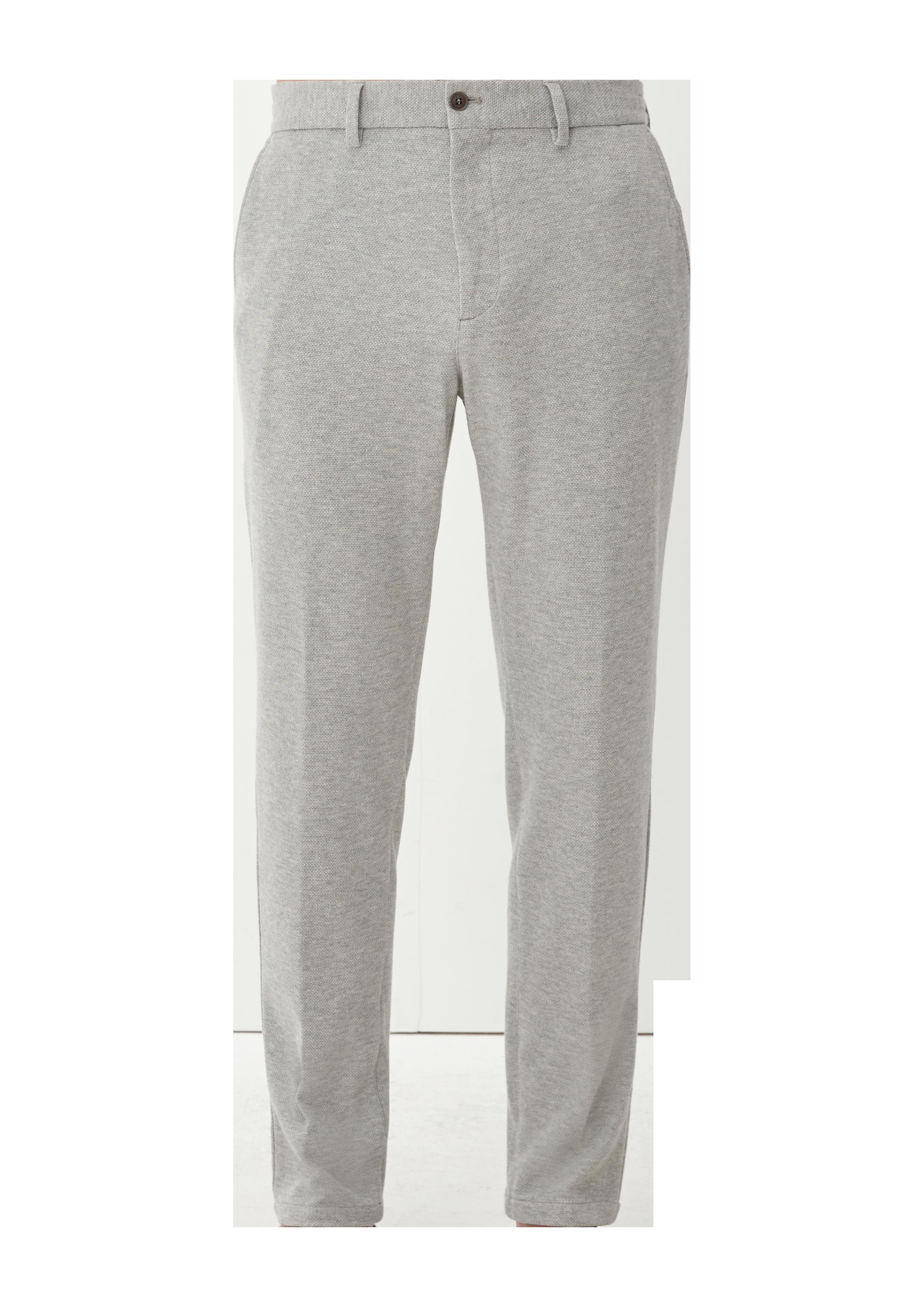 Regular: Stoffhose aus Waffelpiqué  2125810-91W1