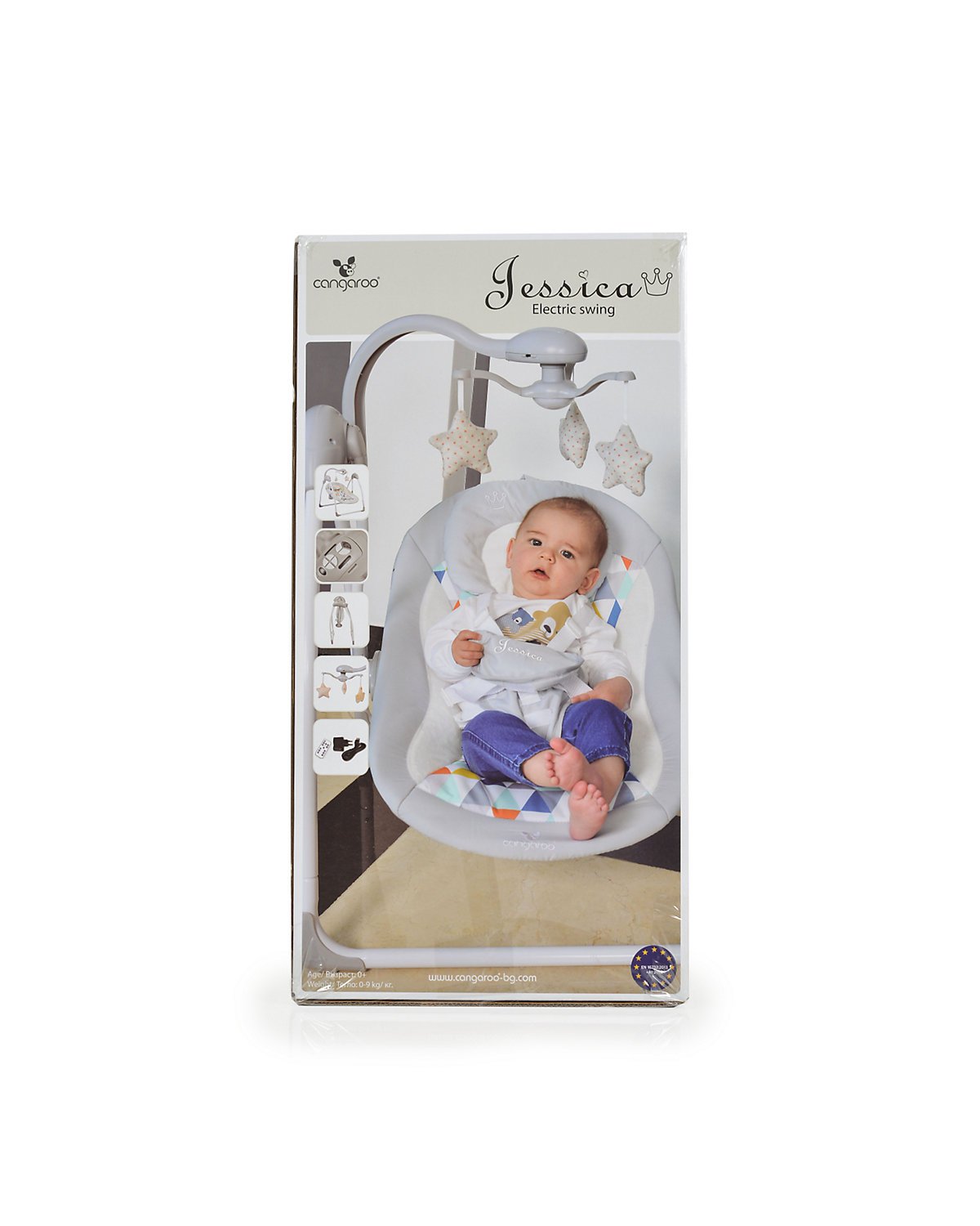 Babywippe elektrisch Jessica Spielbogen Musikfunktion Schaukelfunktion Babywippen