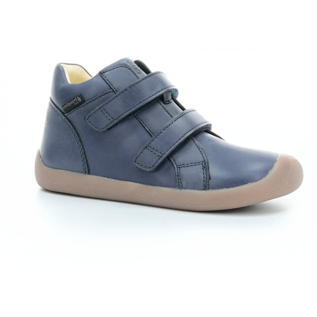 Bundgaard The Walk Velcro TEX Night Sky dunkel blaue Mid Cut Barfußschuhe