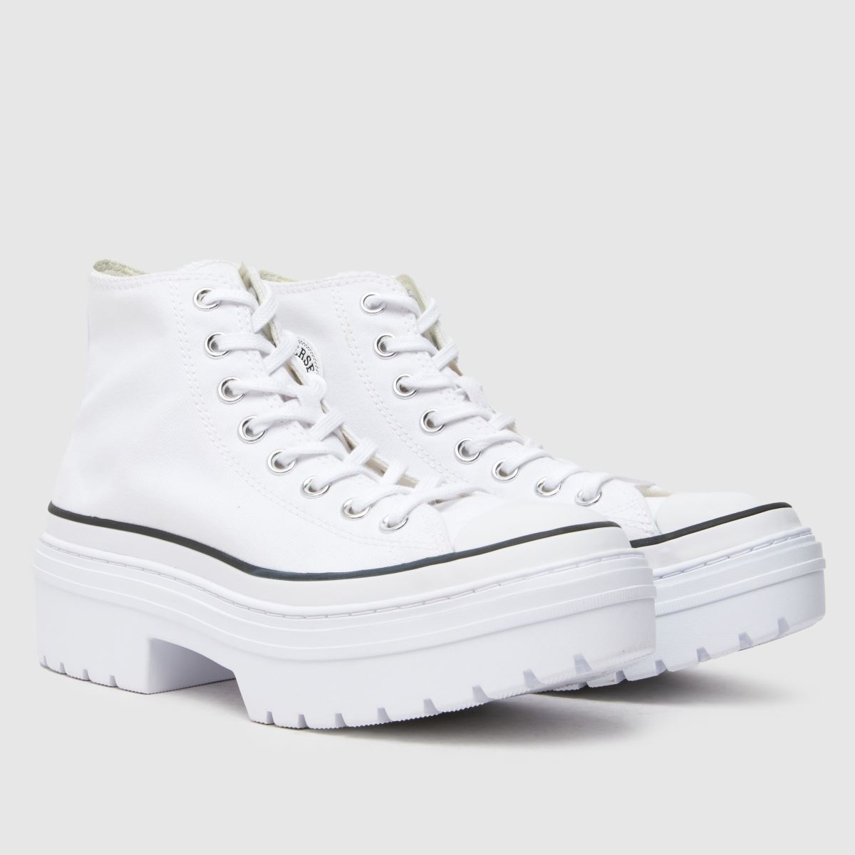 Bílé tenisky Converse All Star na podpatku