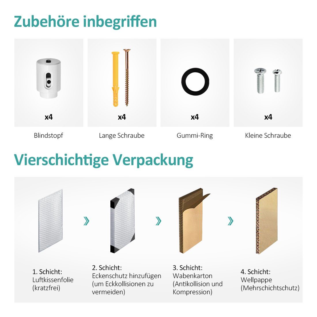EMKE Badheizkörper EMKE BadHeizkörper Flach Heizkörper Handtuchwärmer Handtuchtrockner, für Bad Mittelanschluss Weiß