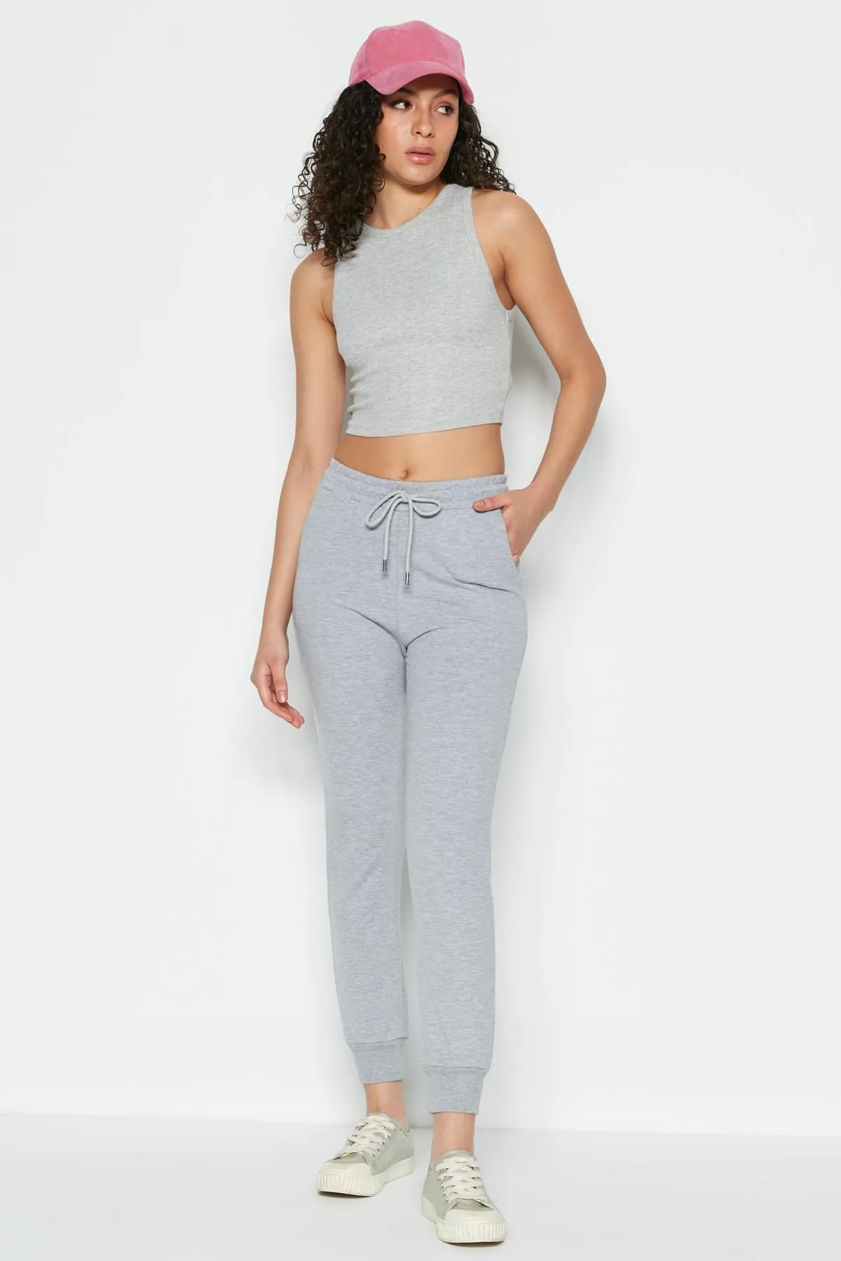 C&City  Jogger Cuff Sport-Jogginghose 735 Grau